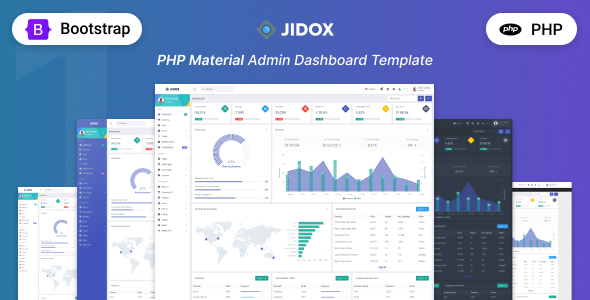 Jidox - PHP Admin & Dashboard Template - CodeCanyon Item for Sale