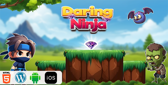 Daring Ninja - HTML5 Construct3 Game - CodeCanyon Item for Sale
