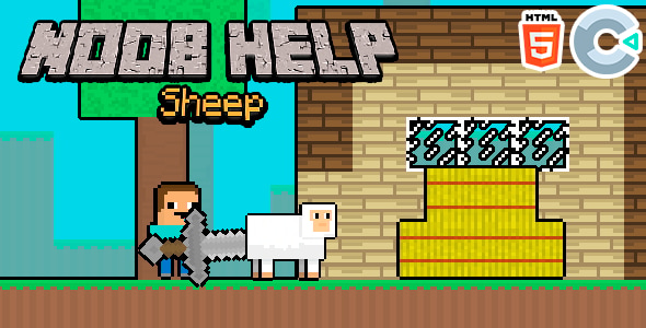 Noob Help Sheep - HTML5 Game - Construct 3 - CodeCanyon Item for Sale