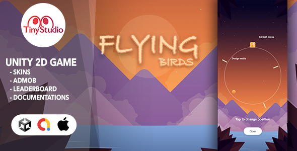 Flying Bird - Unity project - CodeCanyon Item for Sale