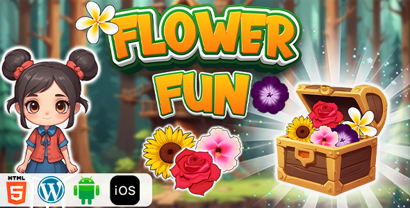 Flower Fun - HTML5 Construct3 Game - CodeCanyon Item for Sale