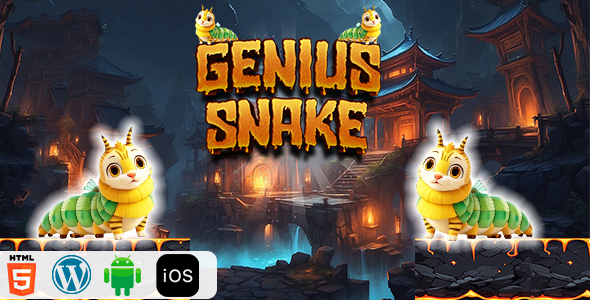 Genious Snake - HTML5 Construct3 Game - CodeCanyon Item for Sale