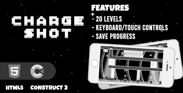 Charge Shot Platformer Construct 3 HTML5 Game - CodeCanyon Item for Sale