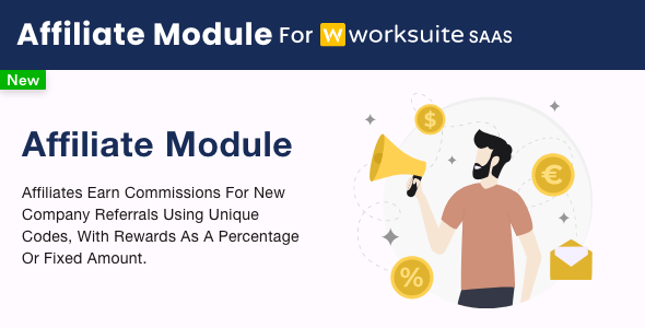 Affiliate Module for Worksuite SAAS - CodeCanyon Item for Sale