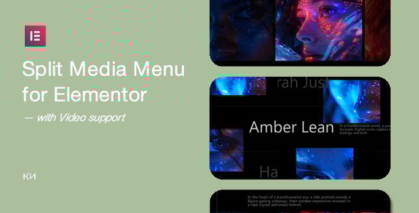 Split Media Menu for Elementor - CodeCanyon Item for Sale
