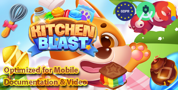 KITCHEN BLAST (Admob + GDPR + Android Studio) - CodeCanyon Item for Sale