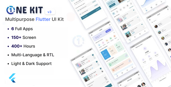 OneKit - Flutter UI Kit - CodeCanyon Item for Sale