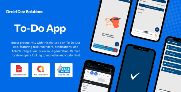 To-Do Android App with Ads Integration - CodeCanyon Item for Sale