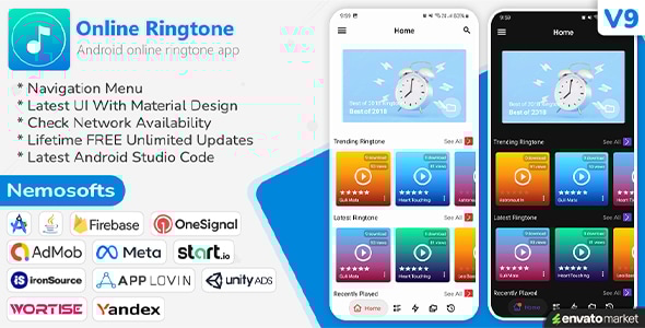 Android Online Ringtone - CodeCanyon Item for Sale
