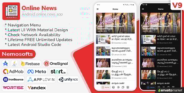 Android News App - CodeCanyon Item for Sale