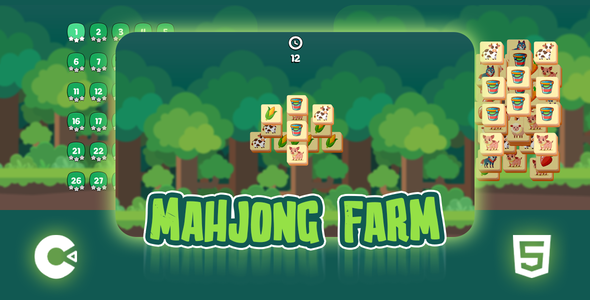 Mahjong Farm - HTML5 Game - Construct 3 - CodeCanyon Item for Sale