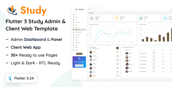 Study - Flutter Courses Admin & Client Template - CodeCanyon Item for Sale
