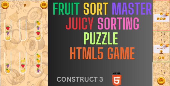 Fruit Sort Master - Juicy Sorting Puzzle - CodeCanyon Item for Sale