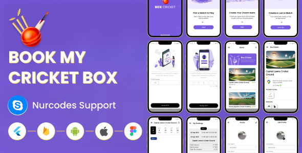 CricketBox – Full Flutter Application for Box Cricket Bookings - CodeCanyon Item for Sale
