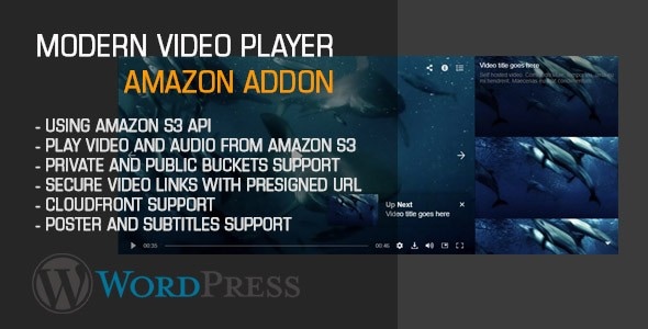Modern Video Player Amazon AddOn - CodeCanyon Item for Sale