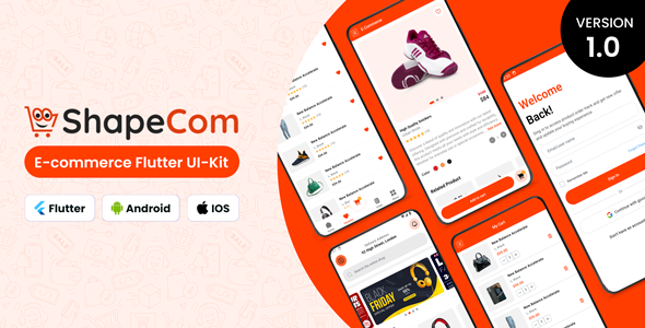 ShapeCom - Flutter eCommerce UI Kit - CodeCanyon Item for Sale