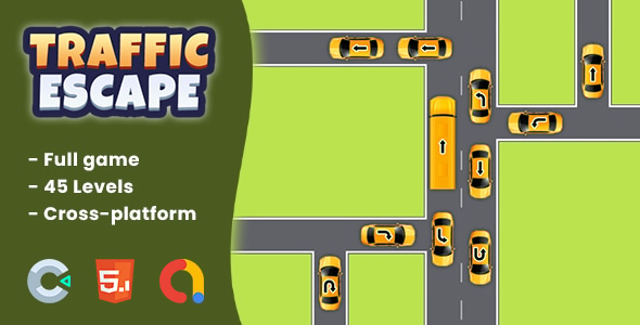 Traffic Escape - HTML5 Game | Construct 3 - CodeCanyon Item for Sale