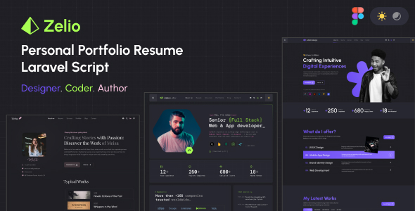 Zelio - Personal Portfolio Resume Laravel Script - CodeCanyon Item for Sale