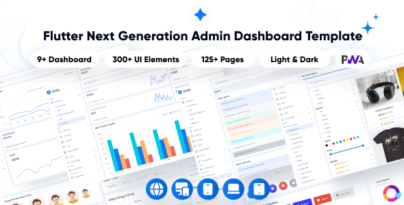 Unity - Multipurpose Admin & Dashboard Template | Next Generation Admin Dashboard Flutter Template - CodeCanyon Item for Sale