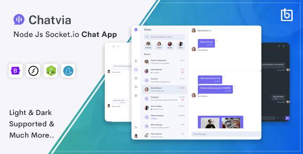 Chatvia - Nodejs Socket.io Chat App - CodeCanyon Item for Sale