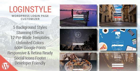 Loginstyle - WordPress Login Page Styler - CodeCanyon Item for Sale