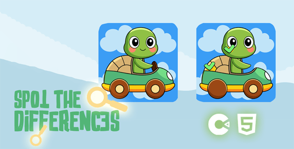 Spot the 5 differences - HTML5 Educational Game - Construct 3 - CodeCanyon Item for Sale
