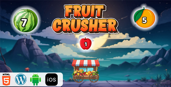 Fruit Crusher - HTML5 Construct3 Game - CodeCanyon Item for Sale