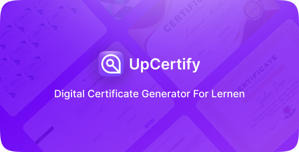 Upcertify - Laravel Digital Certificate Generator Addon - CodeCanyon Item for Sale