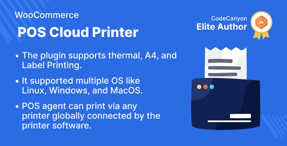 WooCommerce POS Cloud Printer Add-on - CodeCanyon Item for Sale