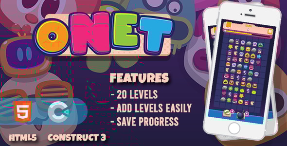 Onet HTML5 Construct 3 Game - CodeCanyon Item for Sale