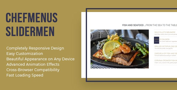 ChefMenus - Responsive Restaurant Menu Bootstrap Slider - CodeCanyon Item for Sale