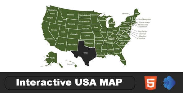 Interactive USA Map - CodeCanyon Item for Sale