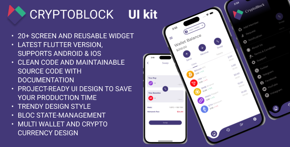 CryptoBlock - Ultimate Multi-Wallet UI Kit for Cryptocurrency Apps - CodeCanyon Item for Sale