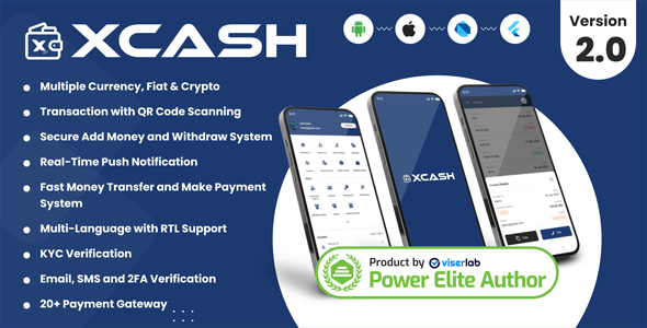 XCash - Cross Platform Mobile Wallet Application | User App - CodeCanyon Item for Sale