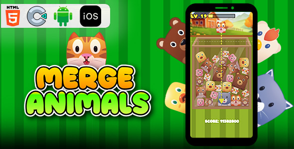 Merge Animals - HTML5 Construct3 Game - CodeCanyon Item for Sale