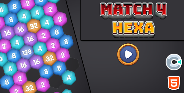 Match 4 Hexa - Html5 (Construct 3) - CodeCanyon Item for Sale