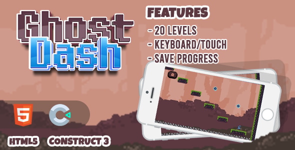Ghost Dash HTML5 Construct 3 Game - CodeCanyon Item for Sale