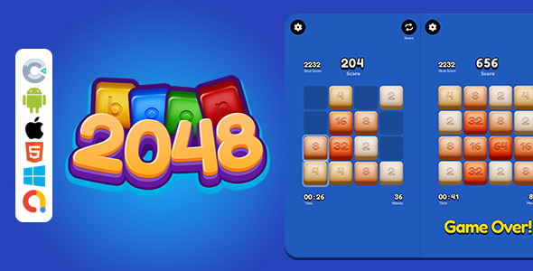 Boon 2048 - HTML5 Game (Construct 3) - CodeCanyon Item for Sale
