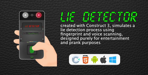 Lie Detector HTML5 (Construct 3) - CodeCanyon Item for Sale