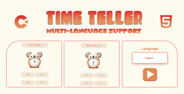 Time Teller - HTML5 Game - Construct 3 - CodeCanyon Item for Sale