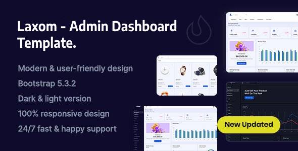 Laxom - Bootstrap Admin Template - CodeCanyon Item for Sale
