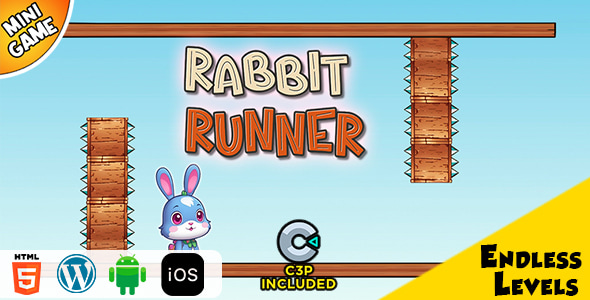 Rabbit Runner HTML5 Construct 3 Game - CodeCanyon Item for Sale