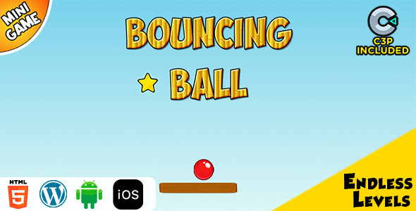 Bouncing Ball HTML5 Construct 3 Game - CodeCanyon Item for Sale