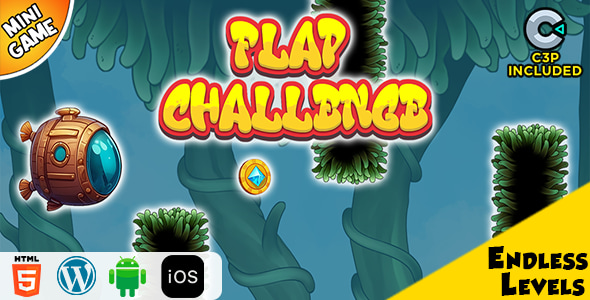 Flap Challenge HTML5 Construct 3 Game - CodeCanyon Item for Sale