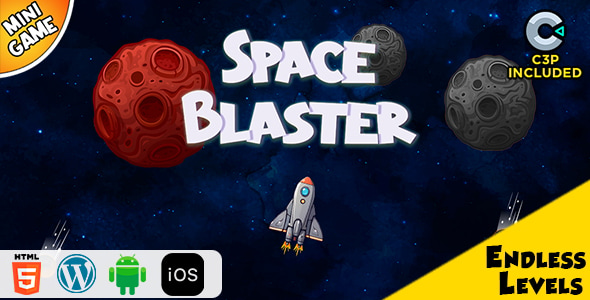 Space Blaster HTML5 Construct 3 Game - CodeCanyon Item for Sale