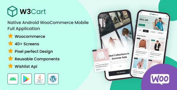 W3Cart - Native Android WooCommerce Full Mobile Application - CodeCanyon Item for Sale