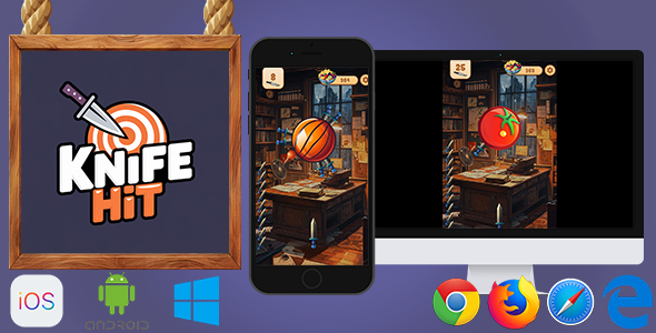 Knife Hit - HTML5 Game - CodeCanyon Item for Sale