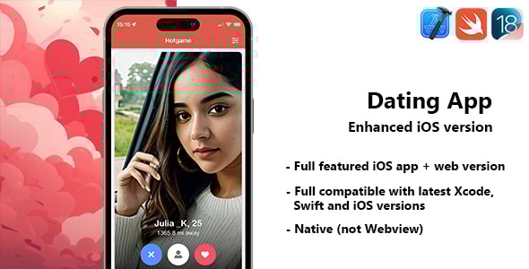 Dating App for iOS (Enhanced version) by qascript | CodeCanyon