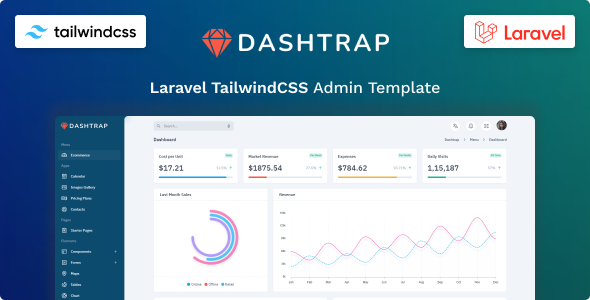 Dashtrap - Laravel Tailwind CSS 3 Admin Layout & UI Kit Template - CodeCanyon Item for Sale