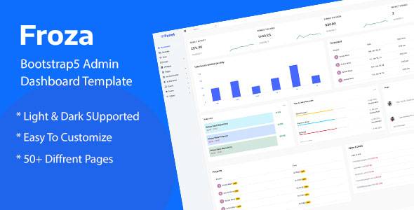 Froza - Bootstrap5 Admin Template - CodeCanyon Item for Sale